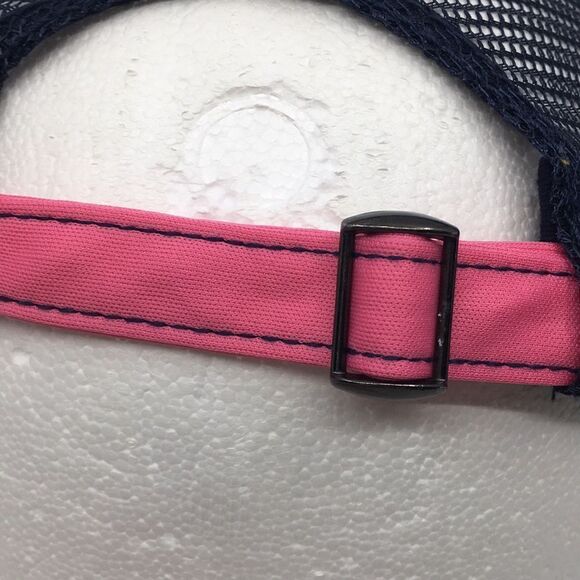 Simply Southern Trucker Hat Trophy Wife Pink and Navy Blue adjustable backstrap - Picture 9 of 16